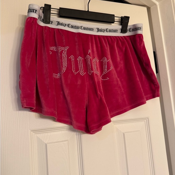 Juicy Couture Pink Velour Women's Shorts size xl - Picture 2 of 4